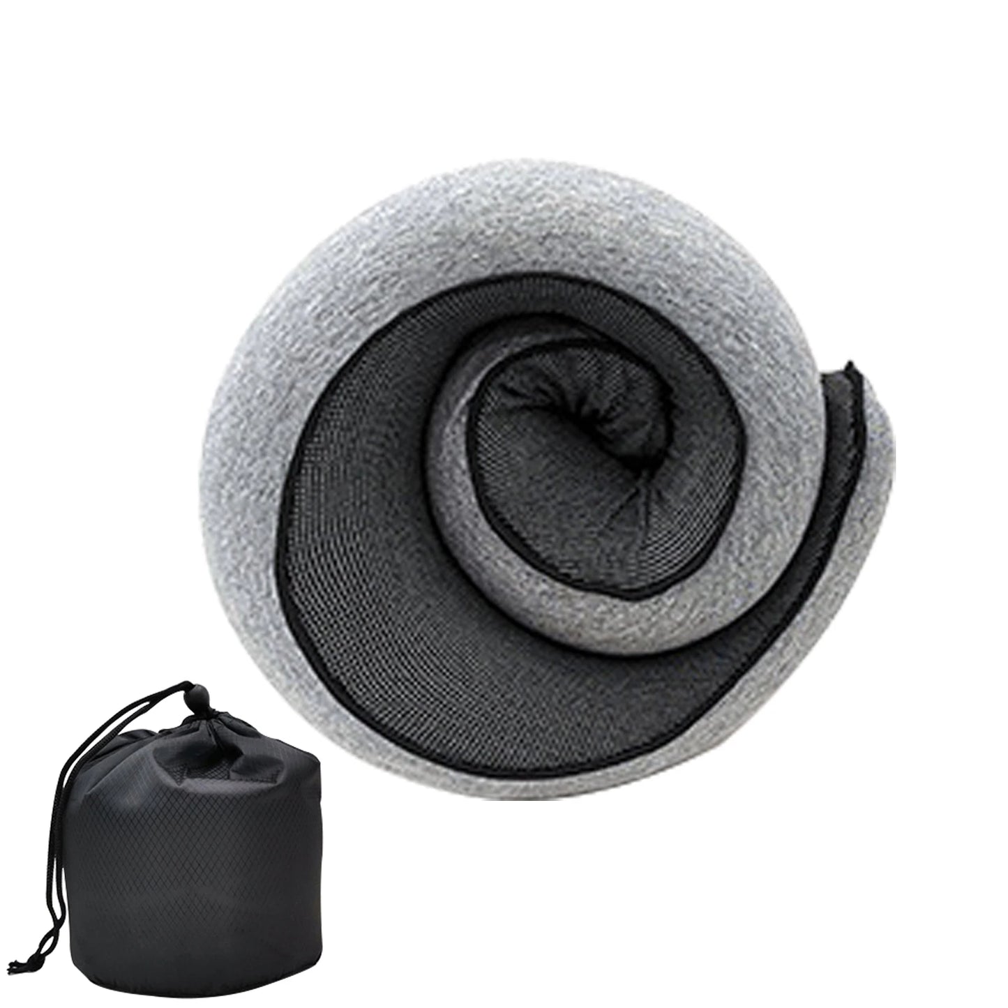 Travel Neck Pillow Memory Foam U-shaped Pillow Snail Style Travel Neck Support Portable Adjustable Soft Noon Break Sleep Pillows