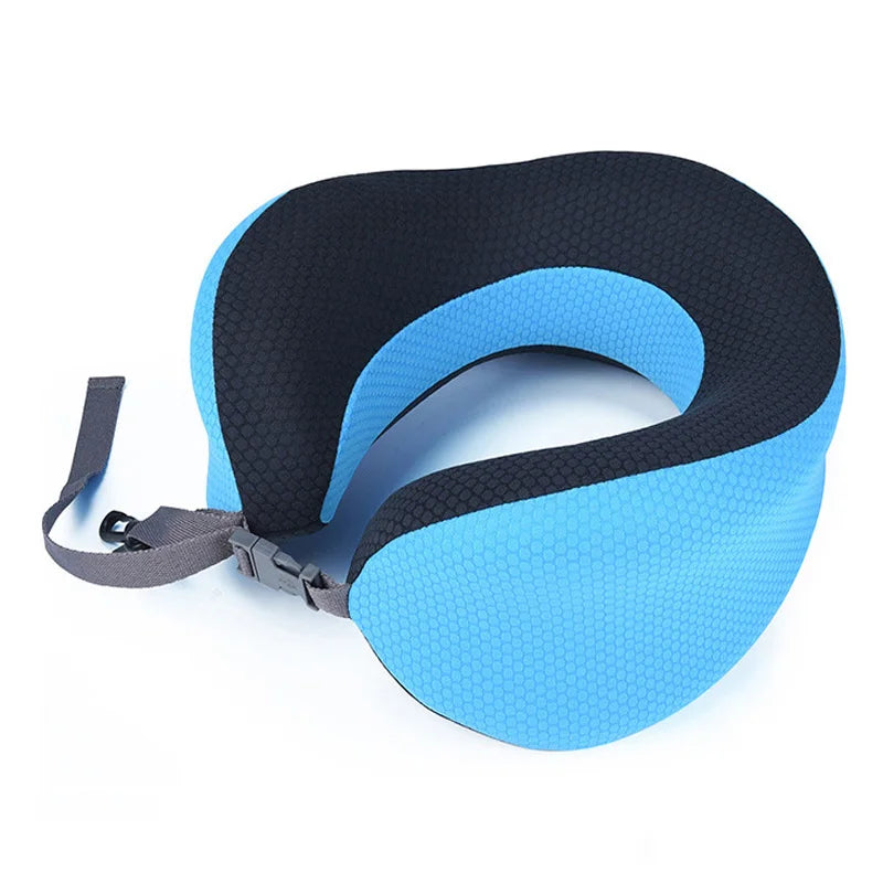 U Shaped Memory Foam Neck Pillows Soft Travel Pillow for Airplane Office Nap Cervical Pillow Flight Sleeping Cervical Healthcare