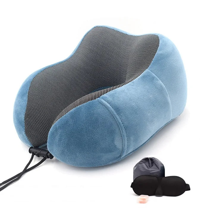 U Shaped Memory Foam Neck Pillows Soft Slow Rebound Space Travel Pillow Massage Neck Cervical Healthcare Bedding Drop Shipping