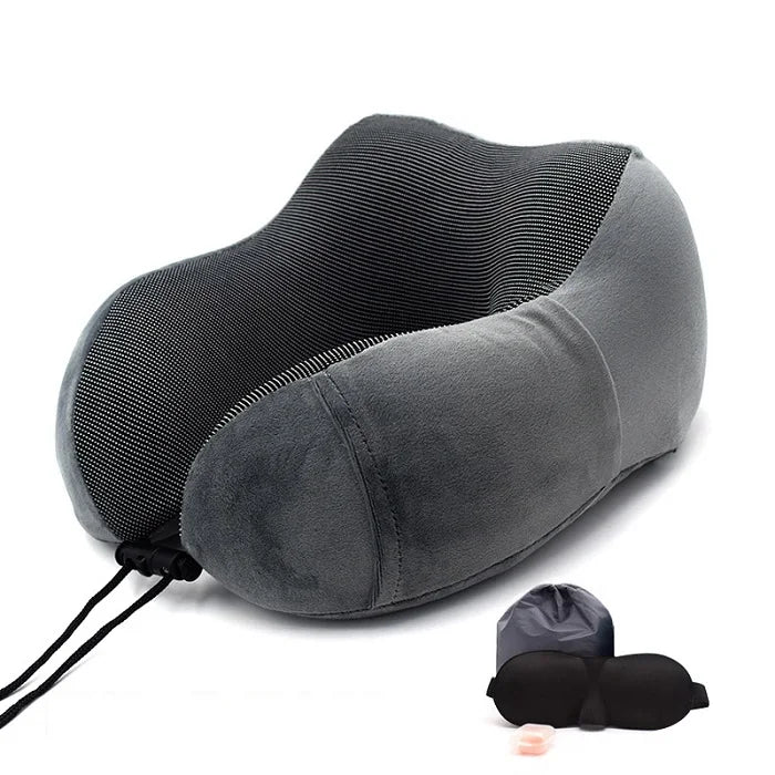 U Shaped Memory Foam Neck Pillows Soft Slow Rebound Space Travel Pillow Massage Neck Cervical Healthcare Bedding Drop Shipping