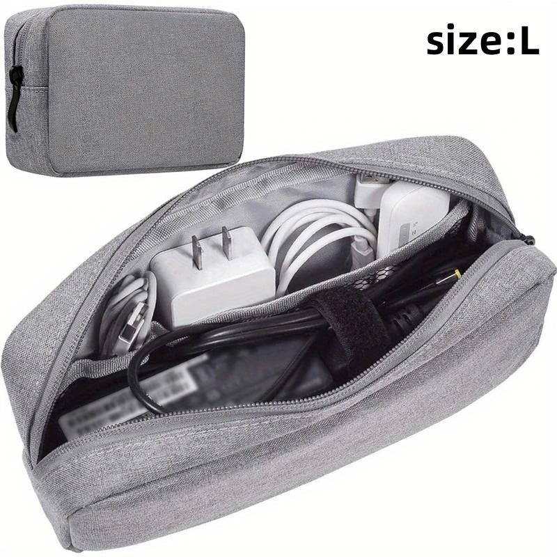 Waterproof Digital Accessories Storage Bag Large Capacity Portable Travel Carrying Organizer Bag for Mobile Phone USB Cable Band