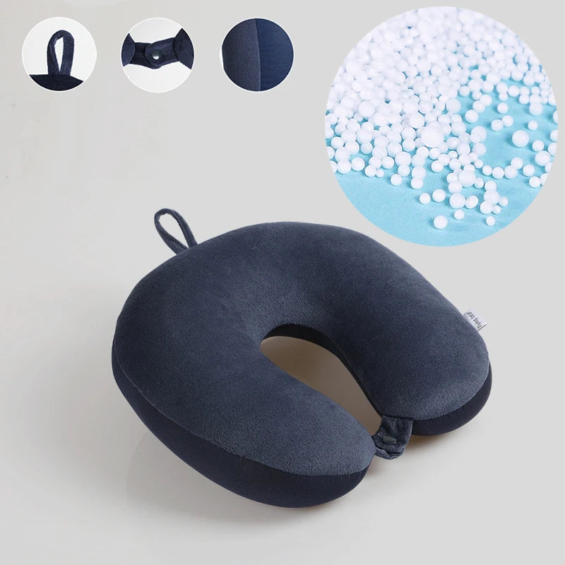 U Shaped Memory Foam Neck Pillows Soft Slow Rebound Space Travel Pillow Massage Neck Cervical Healthcare Bedding Drop Shipping