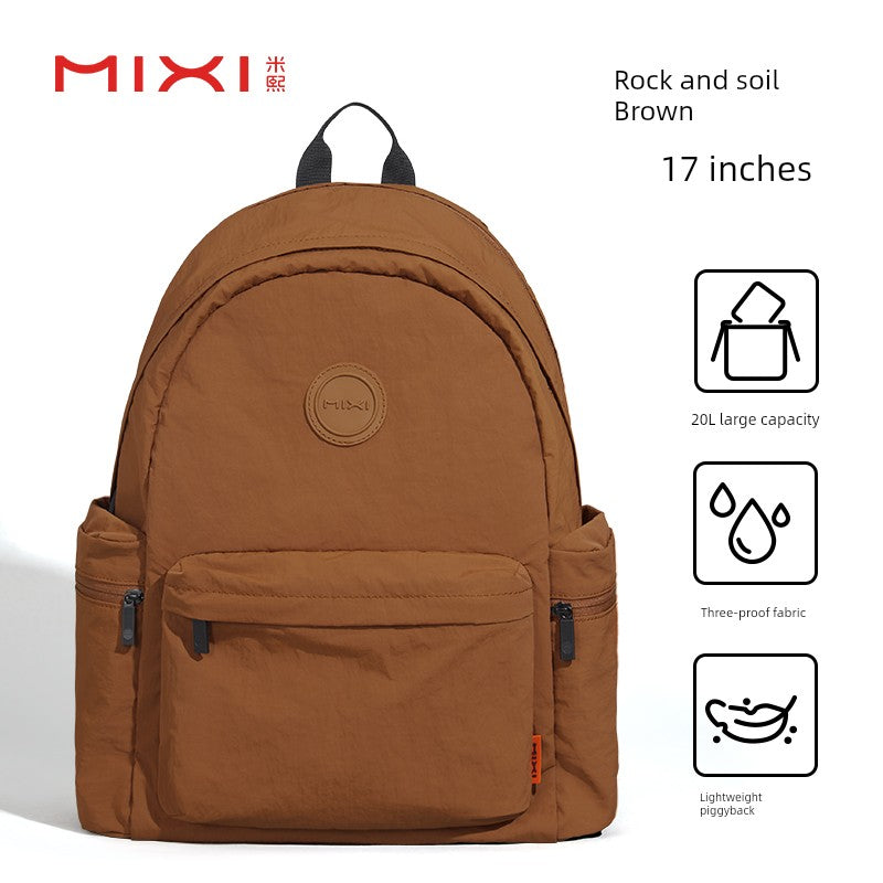 Mixi Portable Outdoor Large Capacity Backpack Female 2025 New Arrival Hiking Travel Waterproof Computer Backpack Male Schoolbag