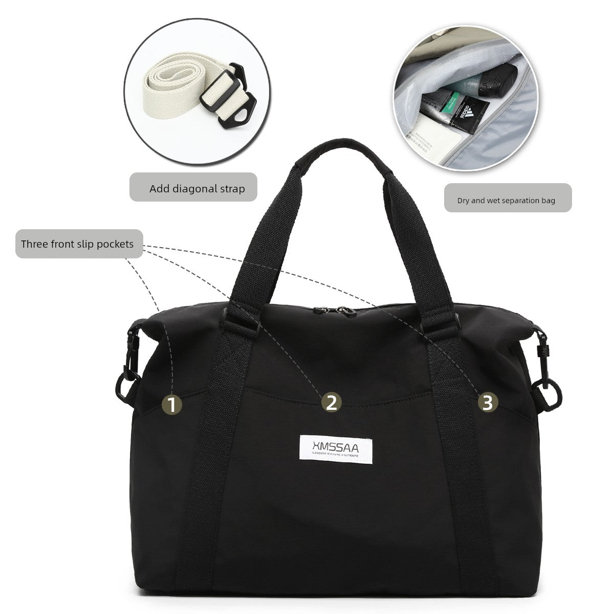 Women's Satchel Clothing Storage Casual Maternity Travel Bag