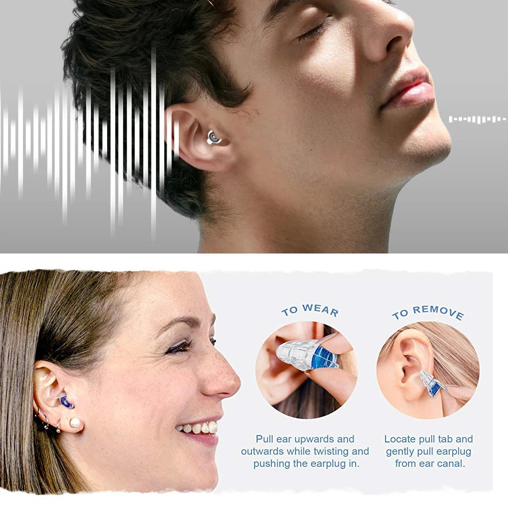 HUAK Silicone High Fidelity Concert Ear Plugs, Hearing Protection Earplugs, Noise Reduction Music Ear Plugs for Concerts