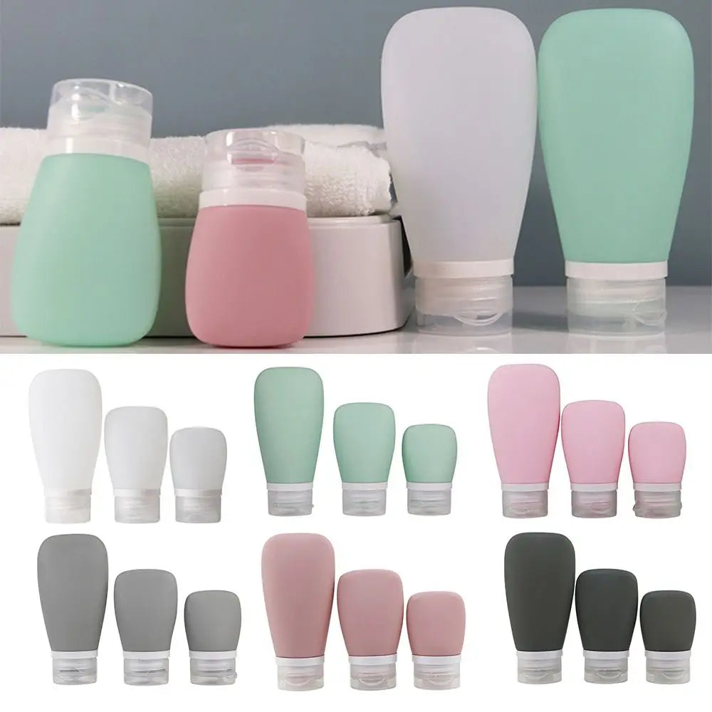 30/60/90ml Portable Silicone Travel Bottle Cosmetic Storage Refillable Lotion Bottle Shampoo Container Squeeze Tube Empty Bottle