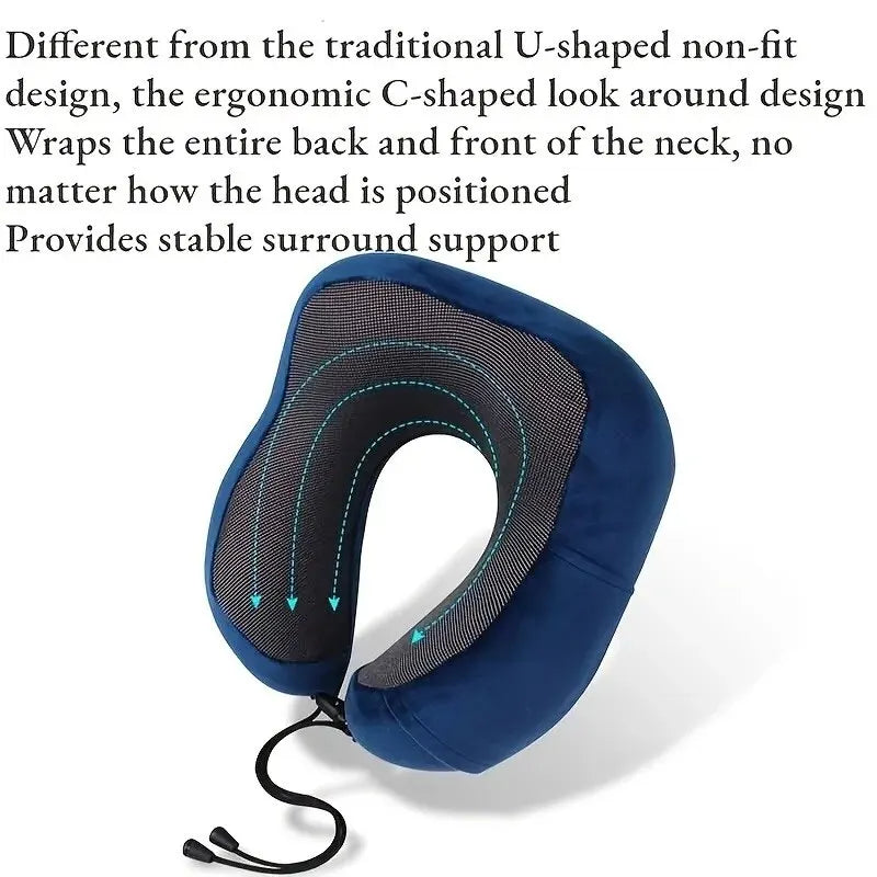 U Shaped Memory Foam Neck Pillows Soft Travel Pillow Massage Neck Pillow Sleeping Airplane Pillow Cervical Healthcare Bedding