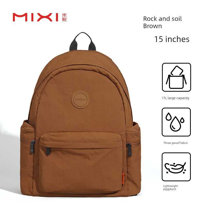 Mixi Portable Outdoor Large Capacity Backpack Female 2025 New Arrival Hiking Travel Waterproof Computer Backpack Male Schoolbag