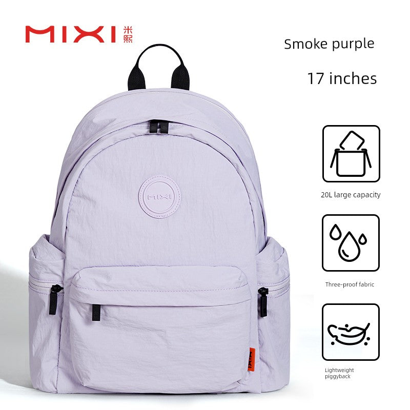 Mixi Portable Outdoor Large Capacity Backpack Female 2025 New Arrival Hiking Travel Waterproof Computer Backpack Male Schoolbag